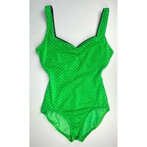 Vintage DeWeese 1960s Polka Dot One‎ Piece Swimsuit Women’s Size 12 Pin-up Rare